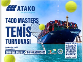  TTF T400 MASTERS TENİS TURNUVAMIZDA BULUŞALIM…