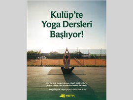 YOGA DERSLERİ BAŞLIYOR...!