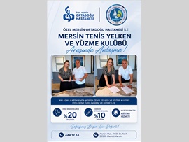 ÖZEL MERSİN ORTADOĞU HASTANESİ İLE ÜYELERİMİZE ÖZEL İNDİRİMLİ SAĞLIK HİZMETLERİ SÖZLEŞMESİ İMZALANMIŞTIR...