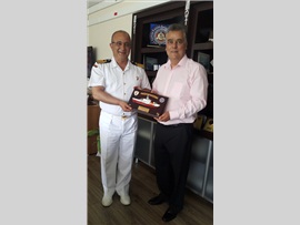 MERSİN SAHİL GÜVENLİK AKDENİZ BÖLGE KOMUTANI SG KIDEMLİ ALBAY  FATİH ERHAN ZİYARETİ.